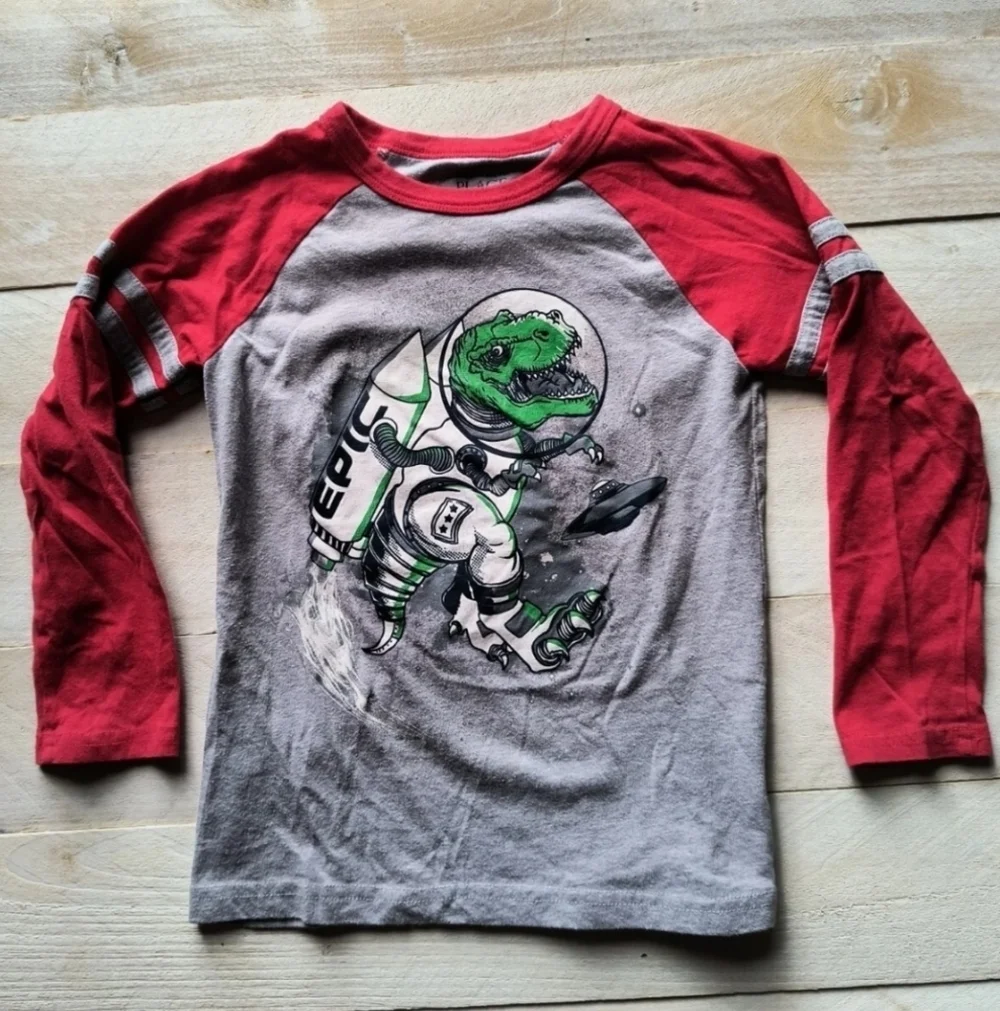 The Children's Place Dinosaur Space Rocket Epic Long sleeve Boys Toddler Shirt 5